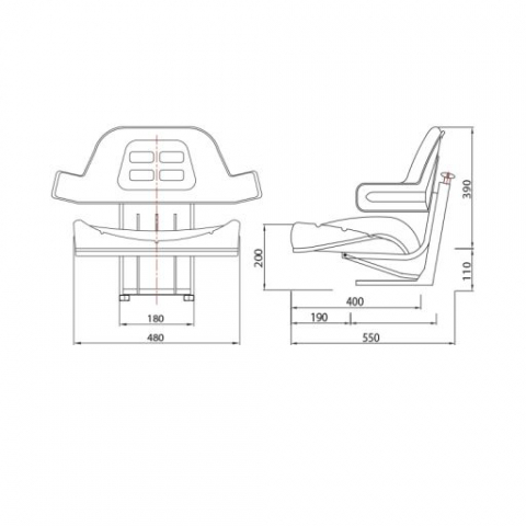 SCAUN CABINA NEGRU U445 U650 [3]