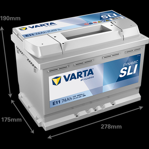 Acumulatori Auto - VARTA Dynamic Automotivesli E11 74Ah 680A