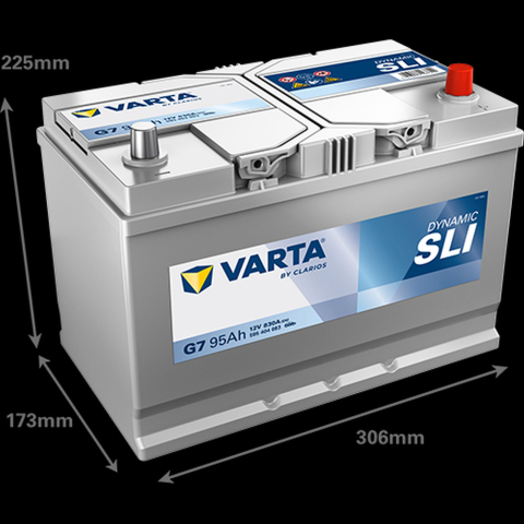 Electrice - Bateri auto VARTA BLUE Dynamic G7 95Ah 830A (306x173x225mm)
