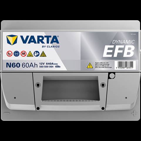 VARTA Dynamic EFB N60 60Ah 640A Start-Stop [3]