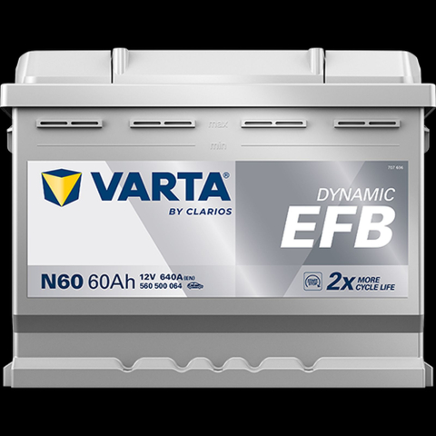 VARTA Dynamic EFB N60 60Ah 640A Start-Stop [2]