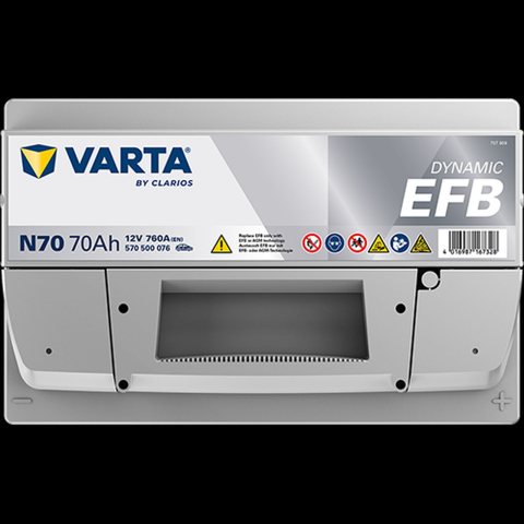 VARTA Dynamic EFB N70 70Ah 760A Start-Stop [4]