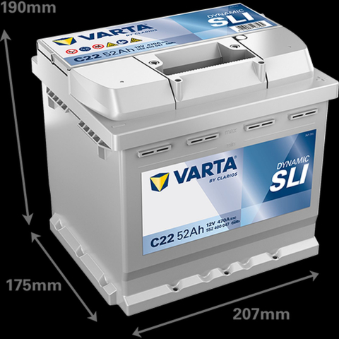 Acumulatori Auto - VARTA Dynamic SLI C22 52Ah 470A