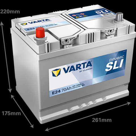 Acumulatori Auto - VARTA Dynamic SLI E24 70Ah 630A