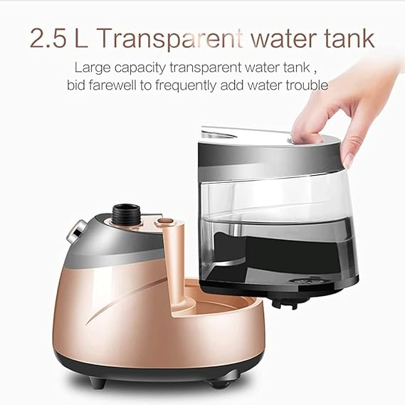 Aparat de calcat profesional Garment Steamer DSP, Vertical, Putere 2000 W, 4 Trepte de putere, Talpa metalica, Capacitate bazin 2.5 L, Dubla protectie la supraincalzire [7]