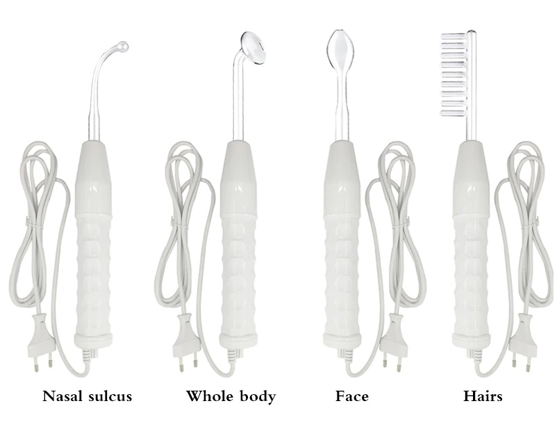 Electroderm Portabil Cosmetica cu 4 Capete Lumina Mov (Anti-Acnee) - xStoc [2]