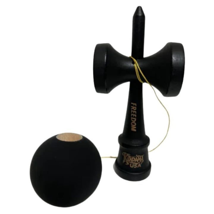 Kendama USA Forever - Bila cu Rubber Grip (All Black Edition) [4]