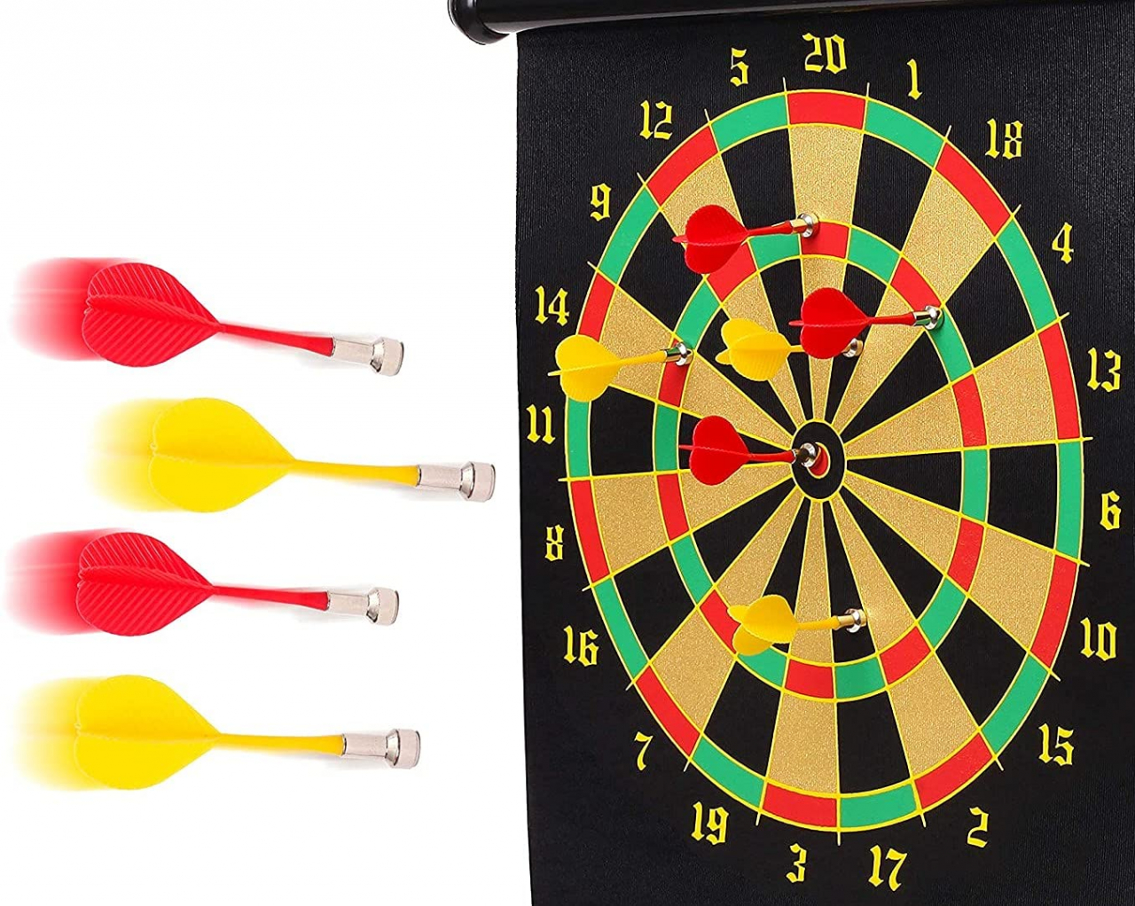 Joc Darts Magnetic cu 6 sageti incluse si Doua Fete 40 x 50 cm [2]