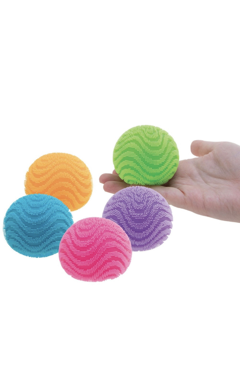 Jucarie antistres Fuzz Ball NeeDoh, 6,3 cm Albastru [4]