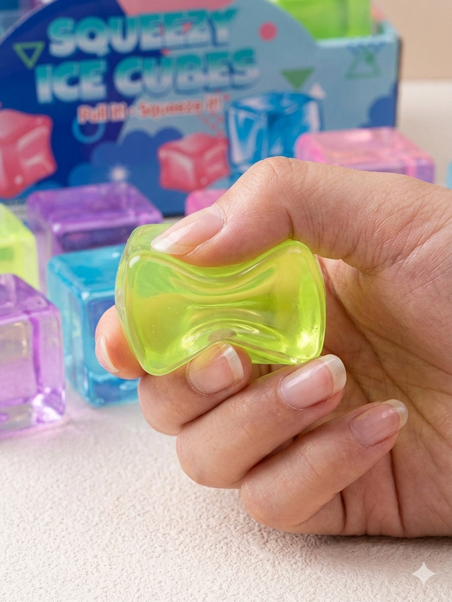Jucărie Antistres Squishy, Squeezy Ice Cubes [2]