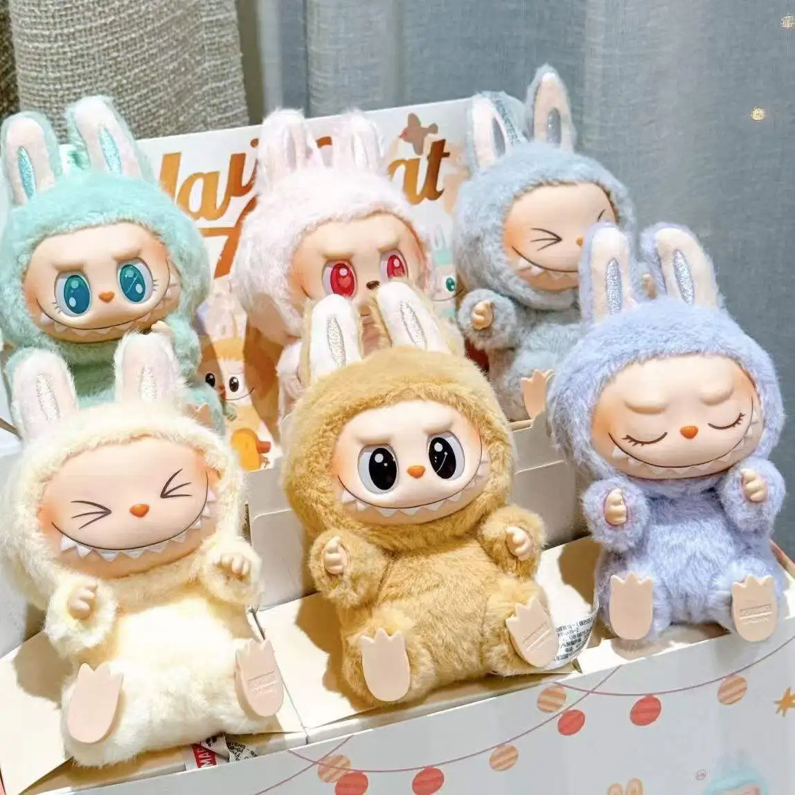 Jucarie de Plus Labubu, Micutul Monstru, Blind Box 17 cm, Seria 2 Have a Seat [5]