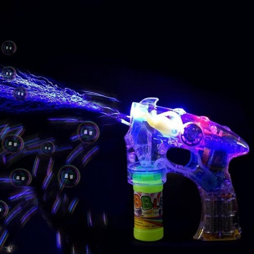 Jucarie interactiva Pistol de facut baloane, Efecte Sonore si Luminoase [2]