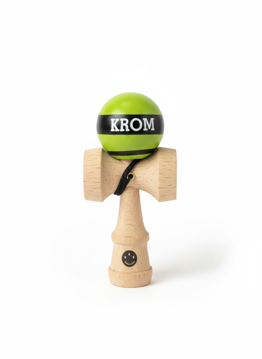 KENDAMA KROM Mini, marime mica pentru buzunar, Maro 8 cm [4]
