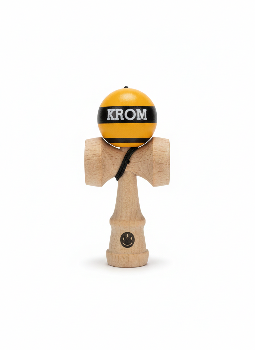 KENDAMA KROM Mini, marime mica pentru buzunar, Maro 8 cm [7]
