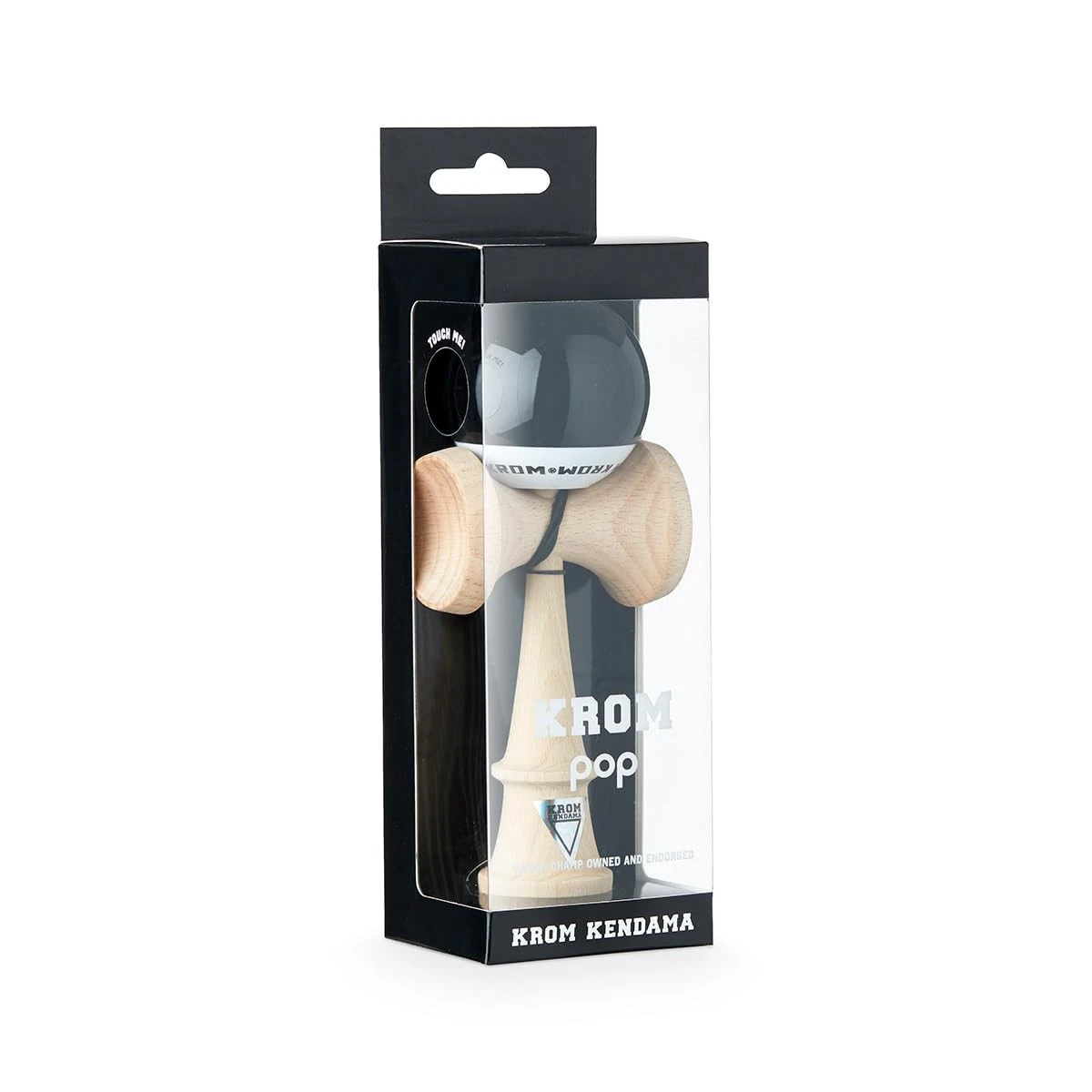 Kendama Tip KROM Pop Chrome Pop LOL Clear, Negru [5]