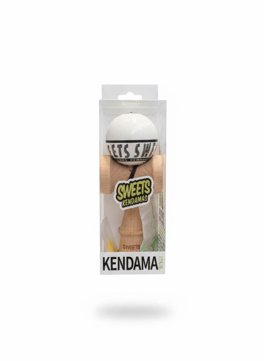 Kendama Starter Sweets, formă nouă Amped, rulment si ata de rezerva ALB [2]