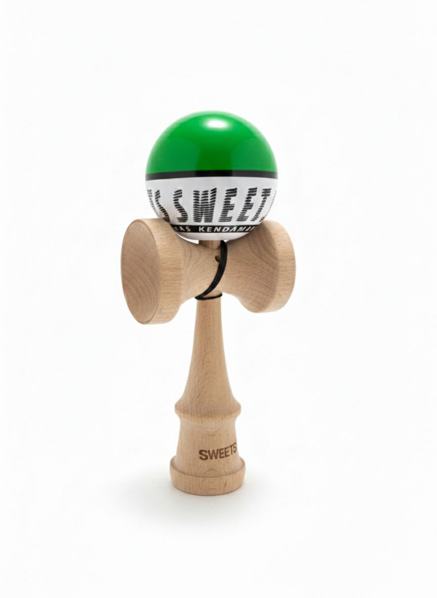Kendama Starter Sweets, formă nouă Amped, rulment si ata de rezerva VERDE [4]