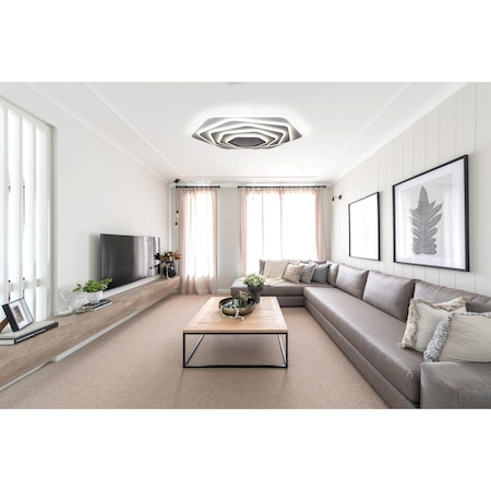 Lustra Led Design modern SLS - 3D, Aplicatie, Telecomanda, Intensitate reglabila 200w 7632 [5]