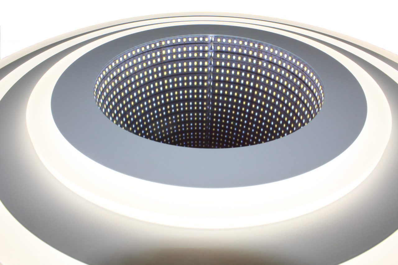 Lustra Led Design modern SLS - 3D, Aplicatie, Telecomanda, Intensitate reglabila 200w 7634 [3]