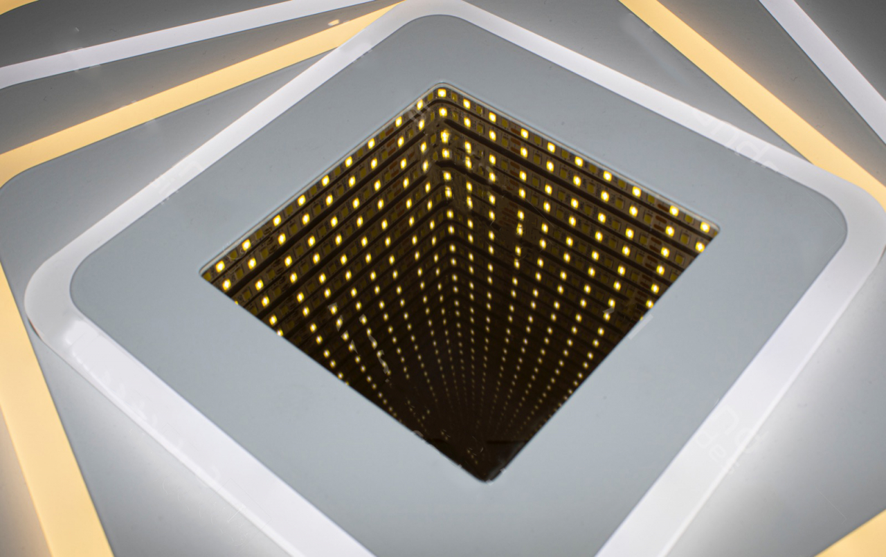 Lustra Led Design modern SLS - 3D, Aplicatie, Telecomanda, Intensitate reglabila 200w 7636 [2]