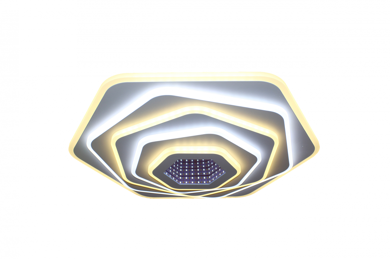 Lustra Led Design modern SLS - 3D, Aplicatie, Telecomanda, Intensitate reglabila 200w 7632 [2]