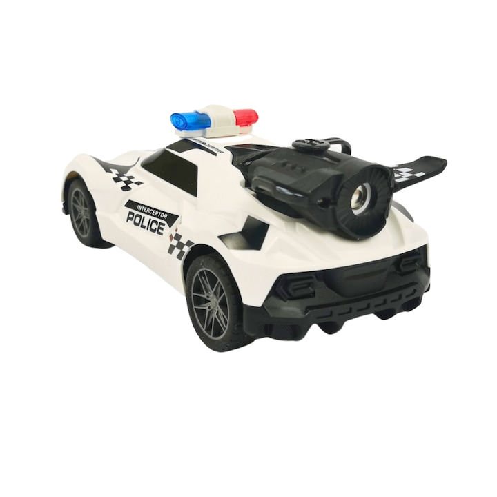 Masina de politie cu telecomanda, KMRC, Plastic, cu lumini, 6+, Multicolor [3]