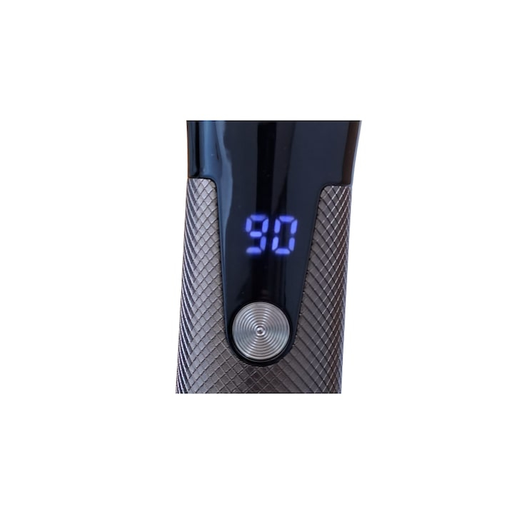 Masina Profesioanala De Tuns Barba Si Contur Daling-Incarcare USB, Lame Carbon, Negru Lucios [4]