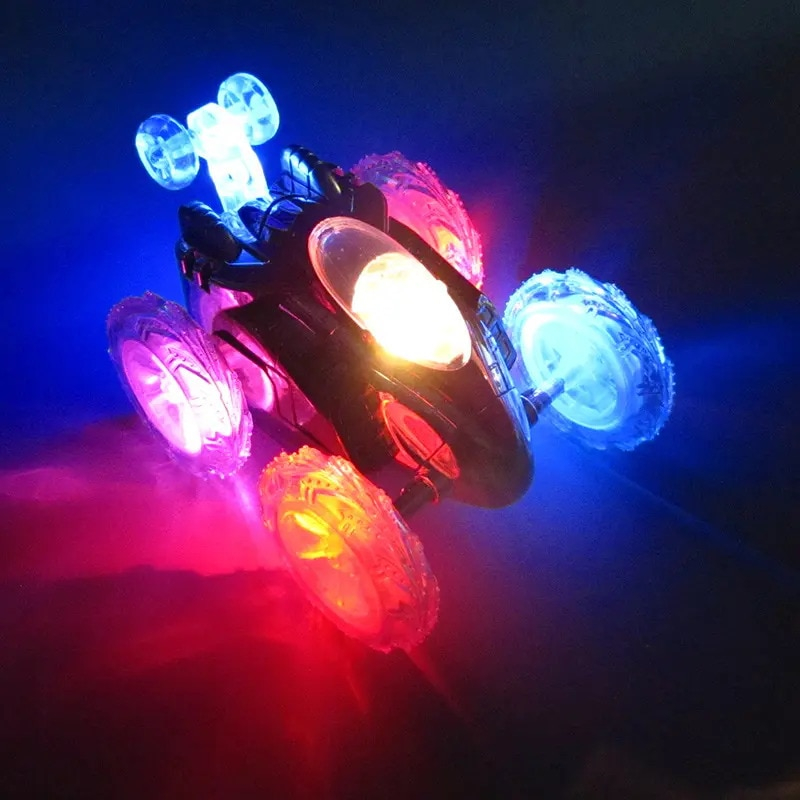 Masina RC nebuna Stunt Car cu lumini Dasher, 360 grade, multicolor [6]