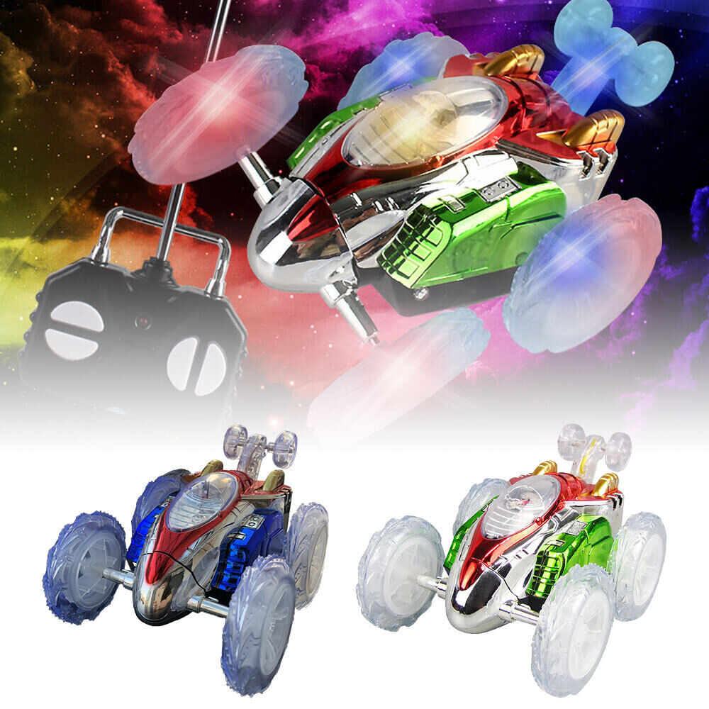 Masina RC nebuna Stunt Car cu lumini Dasher, 360 grade, multicolor [2]