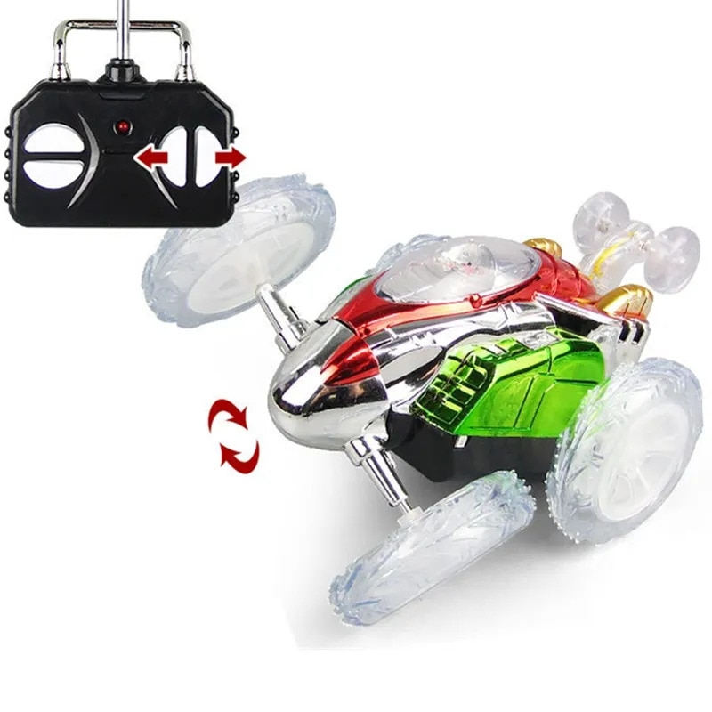 Masina RC nebuna Stunt Car cu lumini Dasher, 360 grade, multicolor [4]