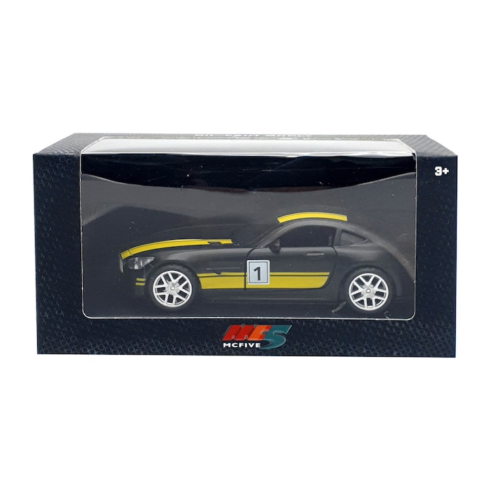 Masinuta metalica cu portiere mobile, negru [4]