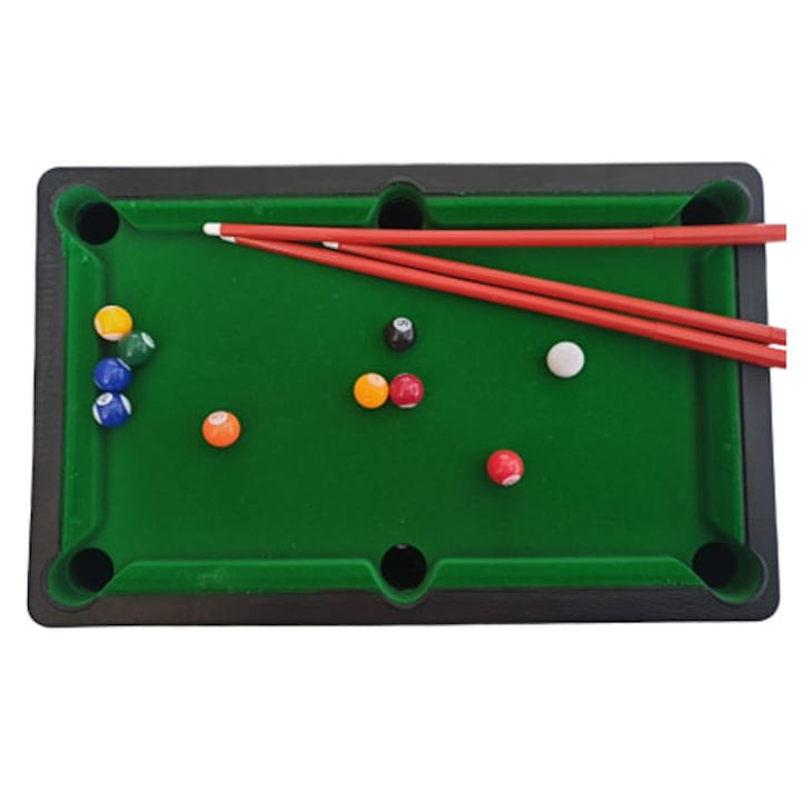 Mini masa de biliard Snooker Pool, pentru copii, 37 x 23 x 15 cm - xStoc [2]