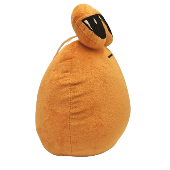 Mascota, animal umplut din jocul Pou, extraterestru dragut, maro, 25 cm, poliester [4]
