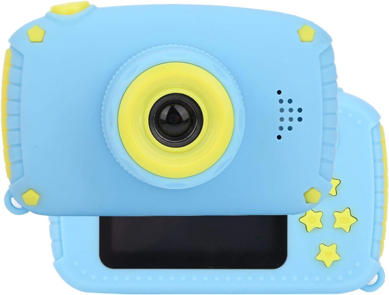 Aparat foto digital pentru copii, Blue, 1080P 30fps, LCD display 2.0", 600 mAh, Jocuri, Temporizator, Constructie durabila, ABS/Silicon [6]