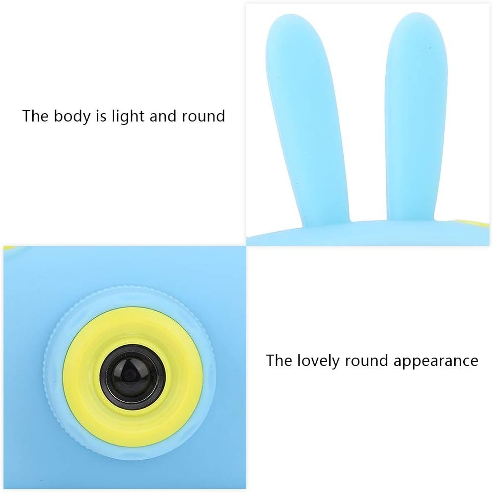 Aparat foto digital pentru copii, Blue, 1080P 30fps, LCD display 2.0", 600 mAh, Jocuri, Temporizator, Constructie durabila, ABS/Silicon [5]