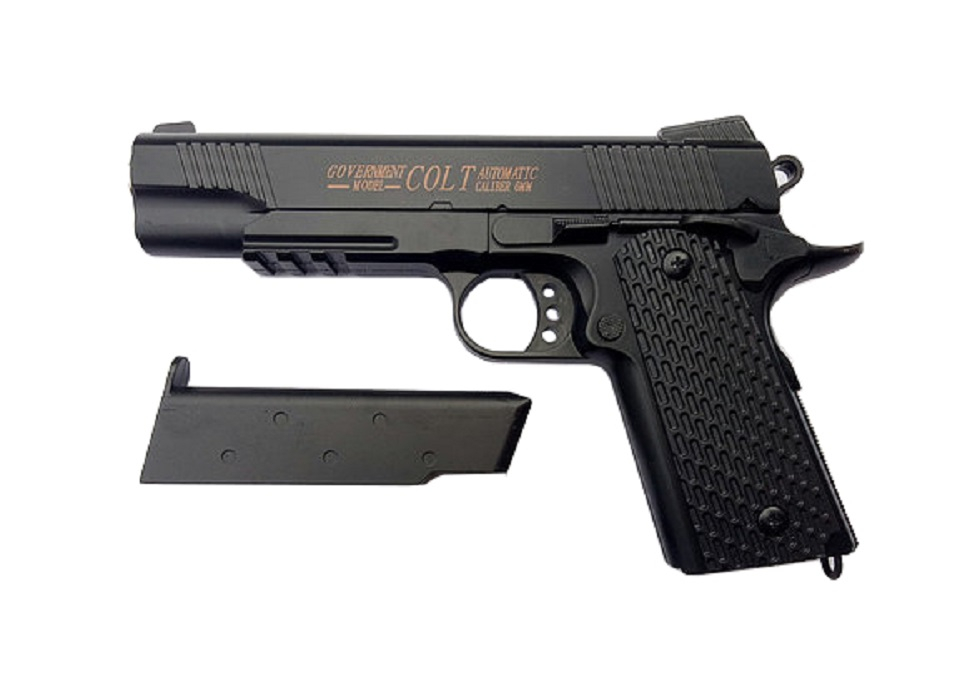 Pistol Airsoft Metalic  K35, Negru Calibru 6mm 200 Bile Profesionale [3]