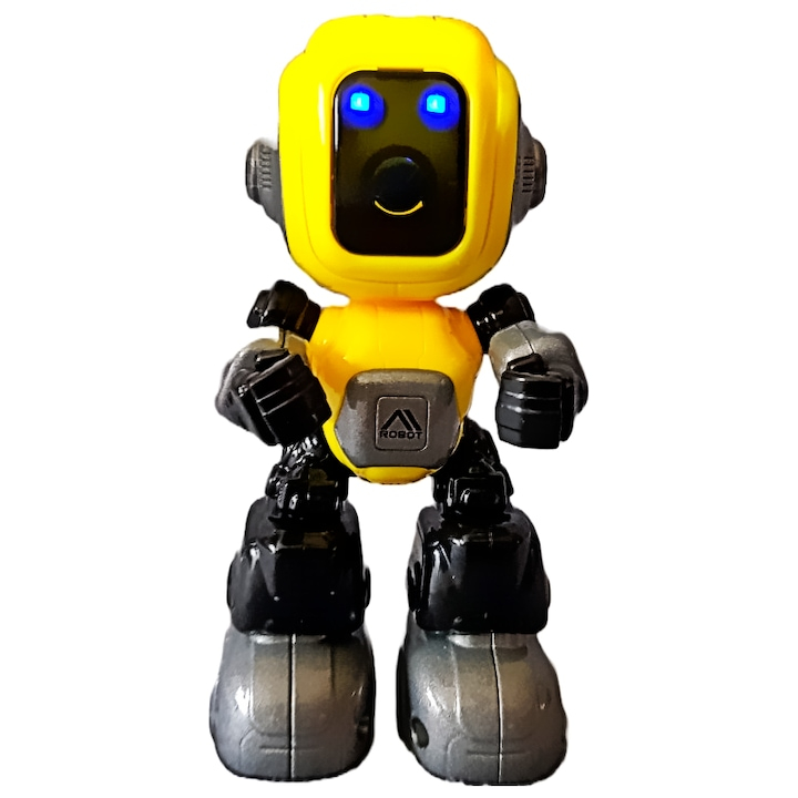 Robot de Jucarie Inteligent Vorbitor Die Cast de Metal Galben - xStoc [2]