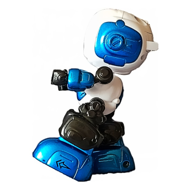Robot de Jucarie Inteligent Vorbitor Die Cast Metal Albastru - xStoc [4]