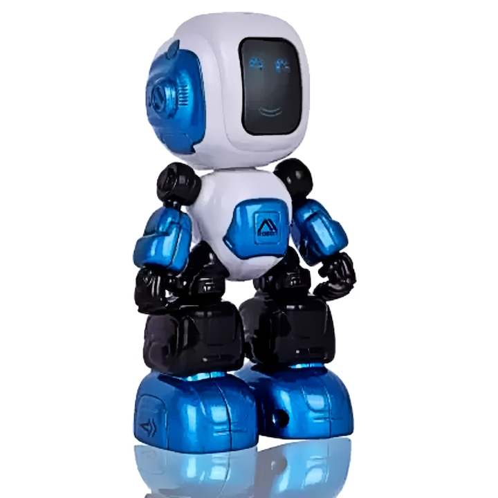 Robot de Jucarie Inteligent Vorbitor Die Cast Metal Albastru - xStoc [3]