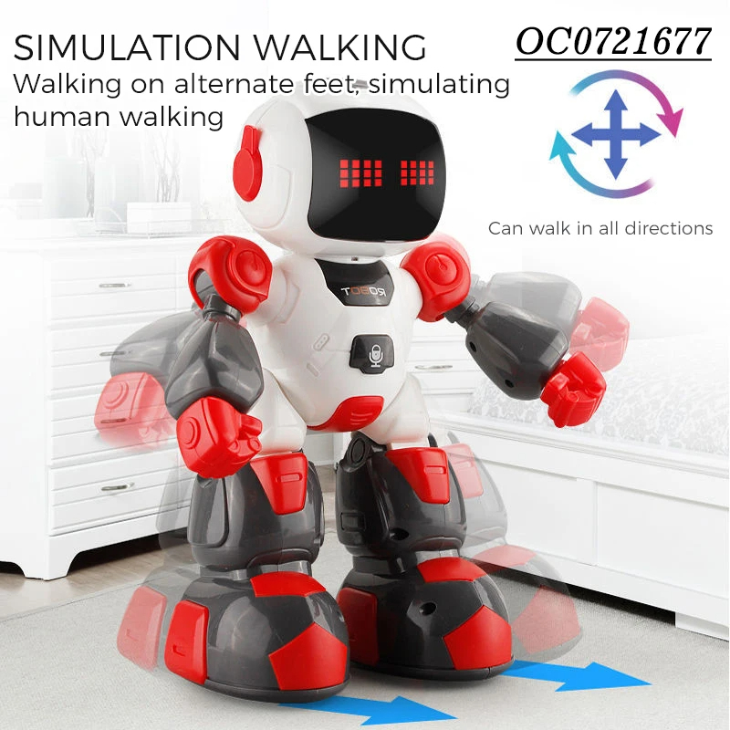 Robot inteligent cu telecomanda sub forma de ceas, dansator, alb/verde, 27 cm [6]