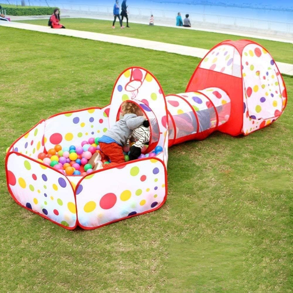 Set cort de joaca pentru copii 3 in 1 Buble cort, tarc si tunel [6]