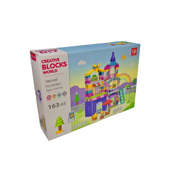 Set de constructie, 163 piese, Castel, varsta 3+ - xStoc [2]