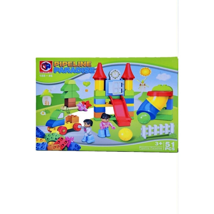Set de constructie, 51 piese, Pipeline Paradise, varsta 3+- xStoc [3]