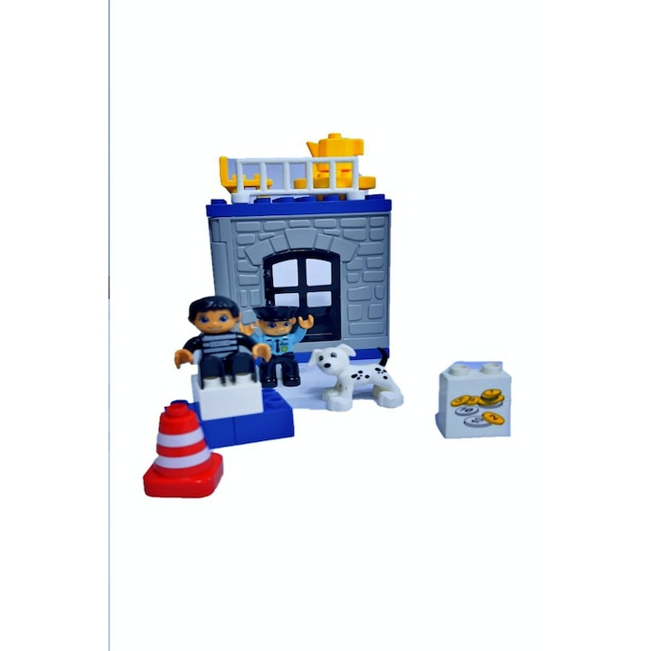 Set de constructie, 66 piese, Police Station, varsta 3+ - xStoc [4]