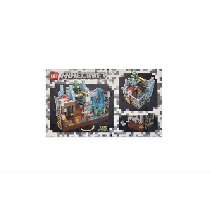 Set de Constructie LKT Minecraft cu Lampa LED, 798 Piese - xStoc [2]