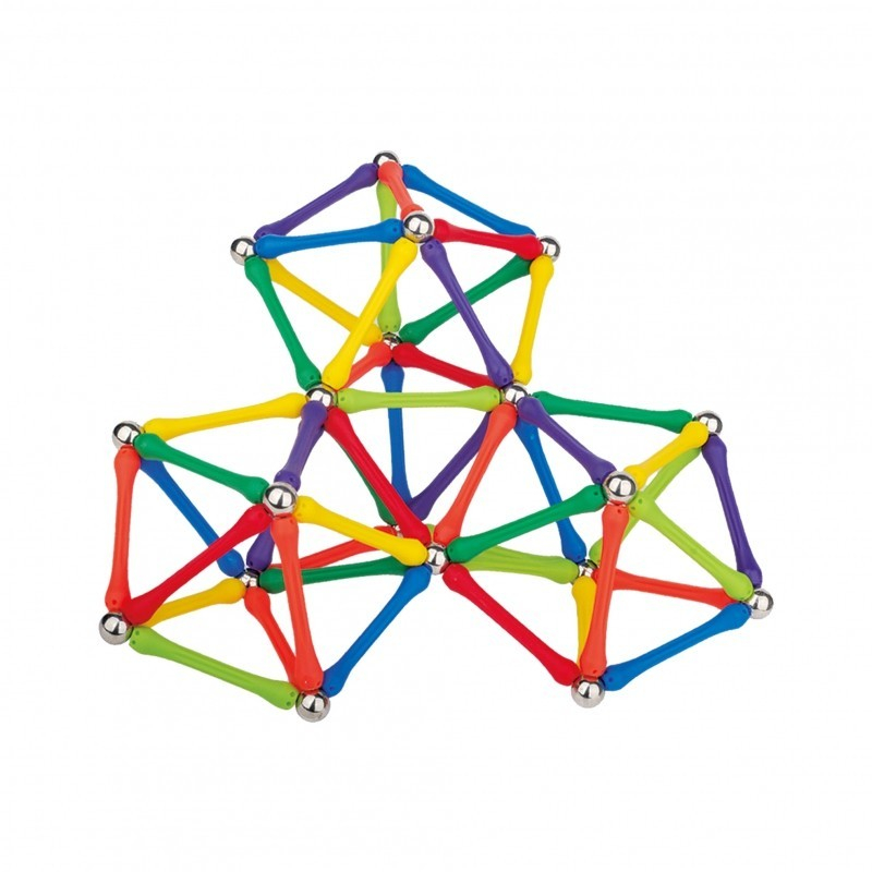 Set de Constructie Magnetic Modular 90 piese, educativ si creativ, numeroase posibilitati de construit [3]