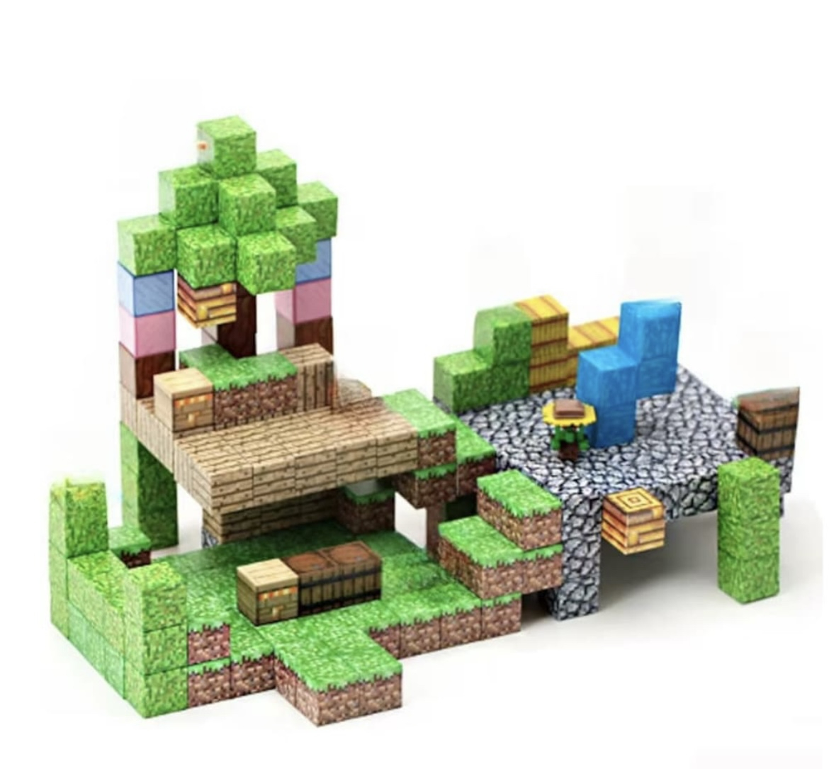 Set Magnetic Inteligent De Construit Minecube 64 Piese model 621 Zapada [1]
