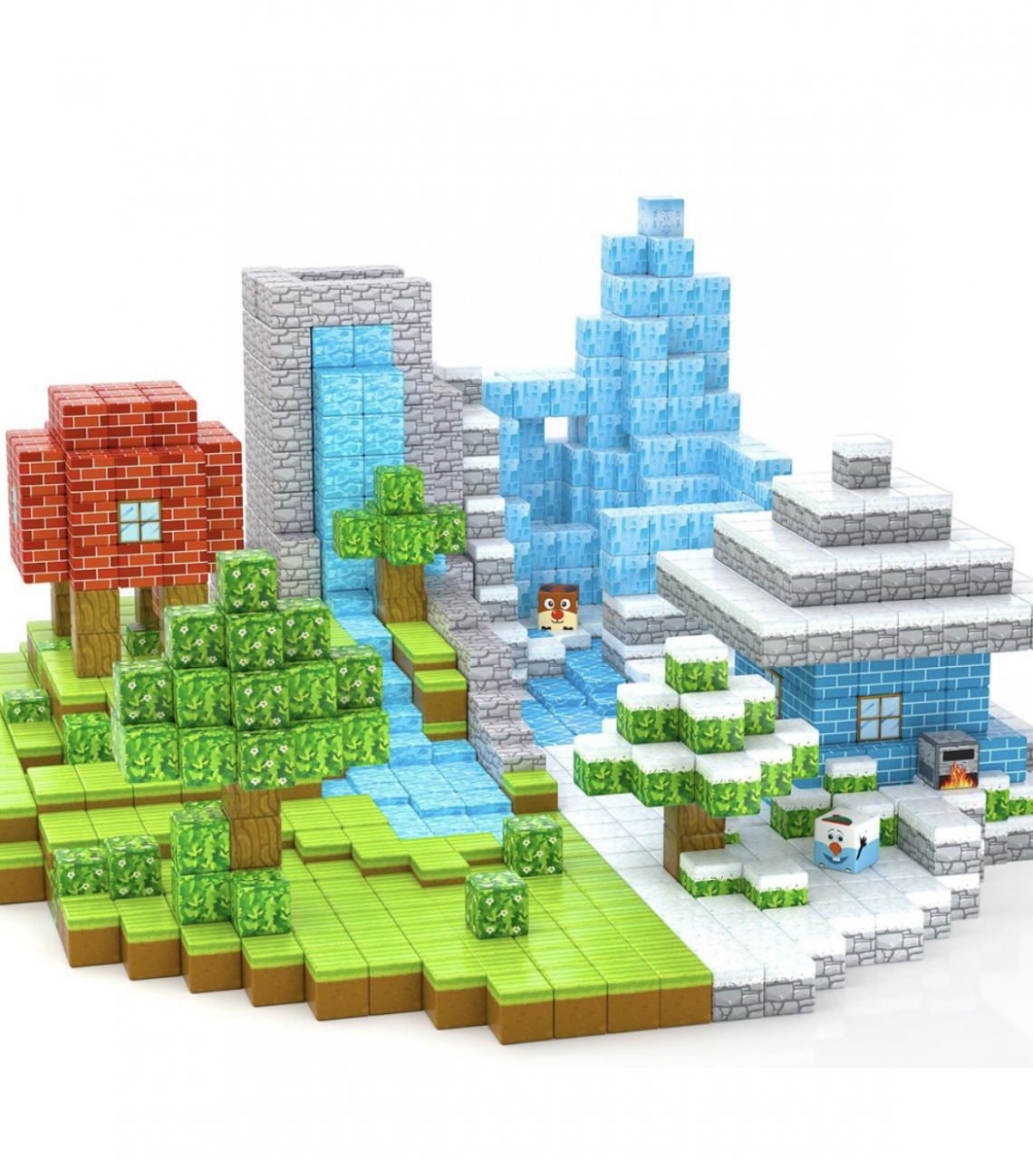 Set Magnetic Inteligent De Construit Minecube 80 Piese model 605 [4]