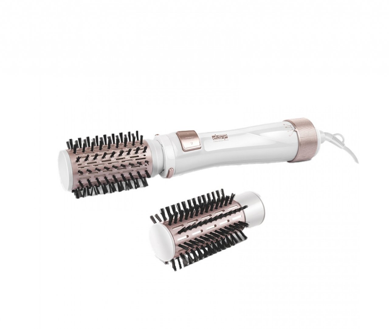 Set perie de par electrica pentru coafat 2 in 1, 850 W, Alb, DSP Professional - 50064 [2]