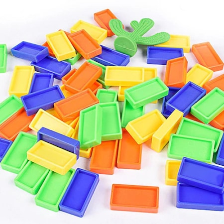 Tren Domino, electric, 50 de piese, cu efecte sonore, Multicolor [5]